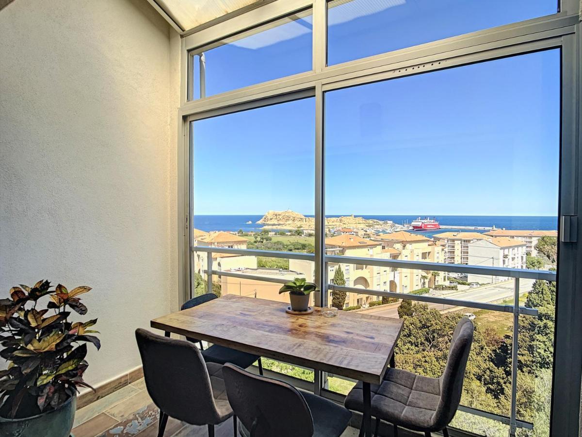 Tres Beau Duplex Vue Panoramique Mer, Proche Plage LʼÎle-Rousse Eksteriør billede